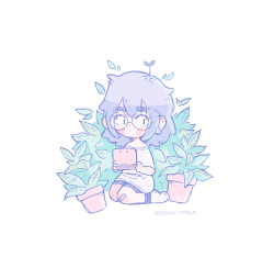 nemupan:  Plant girl. ¼. 
