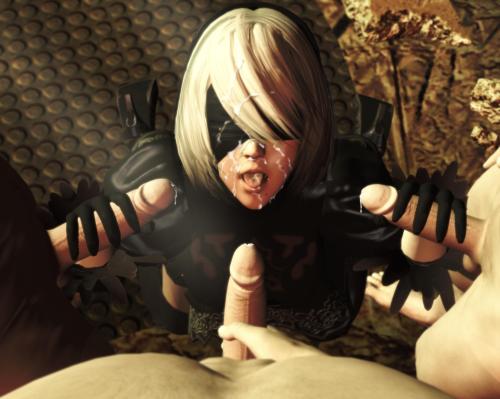 imaginarydigitales: ~ Glory to Mankind ~ Valentine’s Day contest winner, 2b from Nier automata(HYPE!) My original idea was to make a single picture but I had enough time to add a bonus and I chose todo a facial with her. It’s also one of the rare