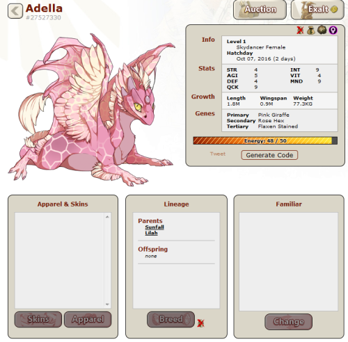 pumpkin-bread: pumpkin-bread: pumpkin-bread: Princess Adella, pure gen 2 lore baby. 400g on hold for