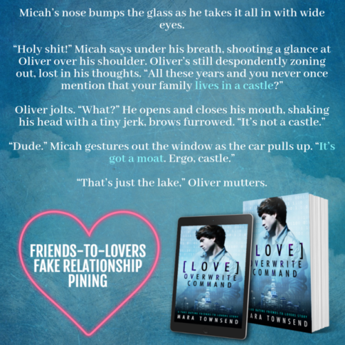 Who better to play fake boyfriend than his business partner?It’s October! That means Oliver + Micah’