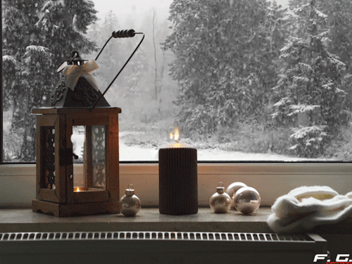 snow falling window gif