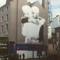 vodkaleidoscope:vodkaleidoscope:  The mural for marriage equality on Dame Street//Dublin, Ireland 🌈  Dublin City Council are threatening to take this down due to complaints from those opposing the Yes vote, sign this petition to save the mural, please,