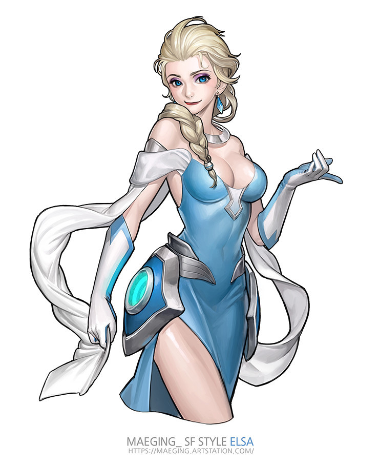 art-of-cg-girls:  sfstyle Elsa by maeging S2