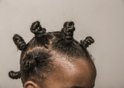 josiahkelevra:Gave my princess bantu knots today and she loves them 💕