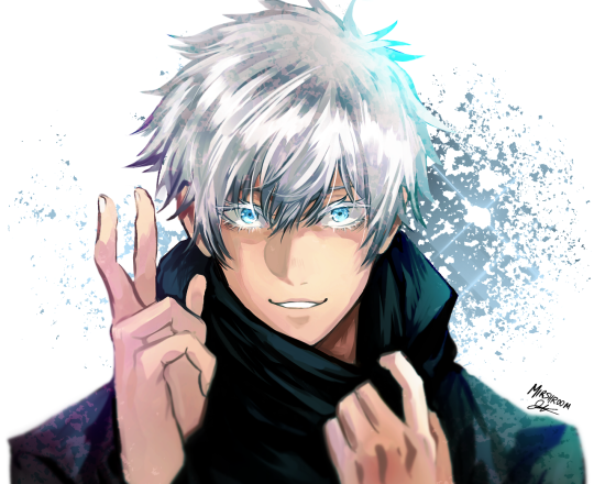 casually draws gojo from that one scene