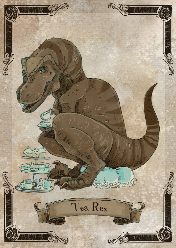 culturenlifestyle:Sophisticated Steampunk Dinosaurs Illustrations  The Gorgonist
