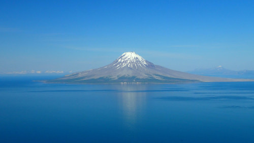 When did the continents appear?This gorgeous shot is Alaska’s Augustine volcano, one of the many vol