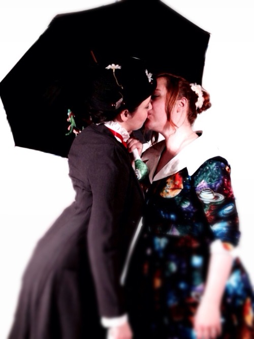 thesugarquills:Kissing Time LordsMiss Frizzle - pickanycard Mary Poppins - thesugarquills Photograph