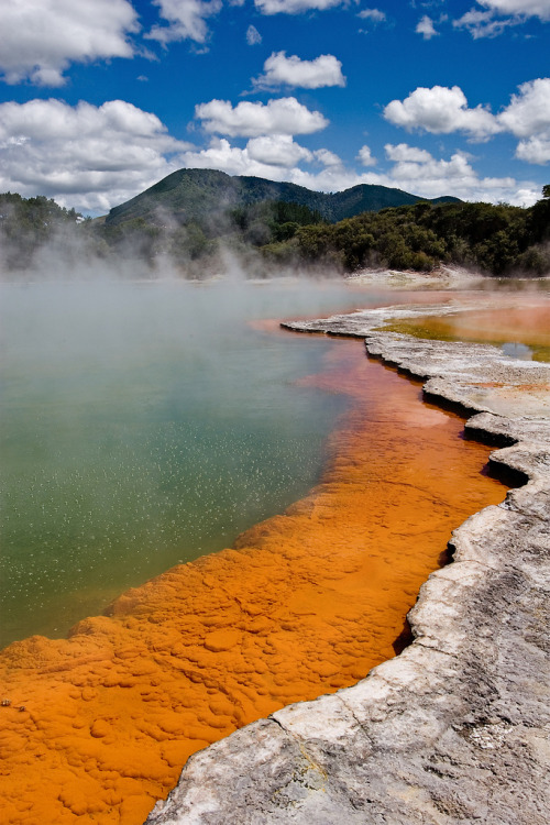 travelingcolors:  Champagne Pool, Wai-O-Tapu Thermal Reserve | New Zealand (by BigFrank) 