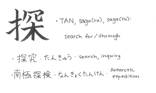 1236/2000JLPT: N2School Grade: 6th gradeThis character is a combination of 扌 hand and 罙 an element t