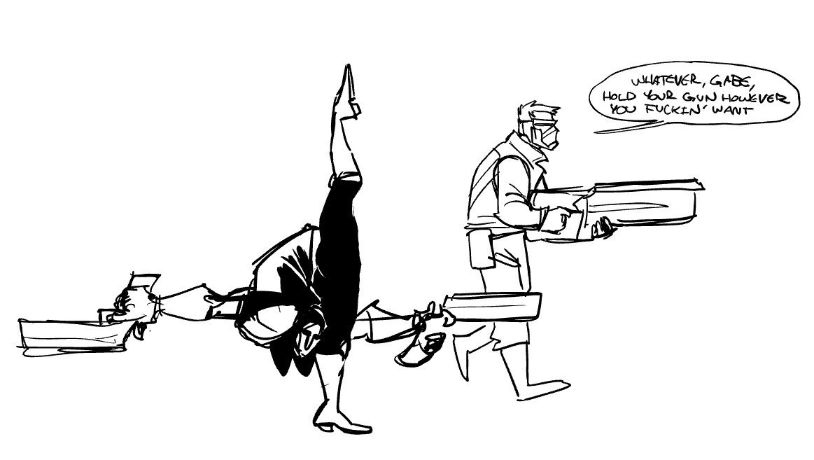 coelasquid: You can pry dramatic ballerino Gabe from my cold dead hands.