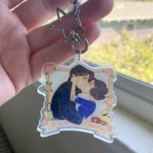 satmolly: I made Heathers keychains!!! Check it out. It has holographic stars and comes with the pen