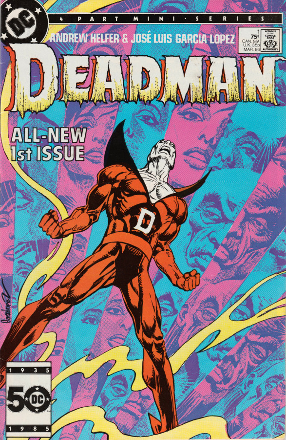 Deadman No.1 (DC Comics, 1985). Cover art by Jose Luis Garcia Lopez.From Oxfam in