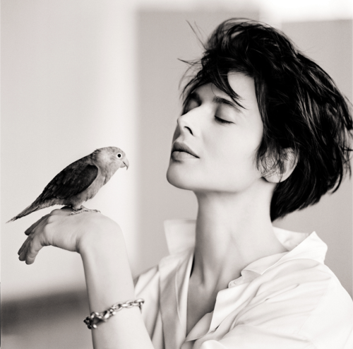 Isabella Rossellini (Bird), 1988. Matthew Rolston.  Pigment Print.