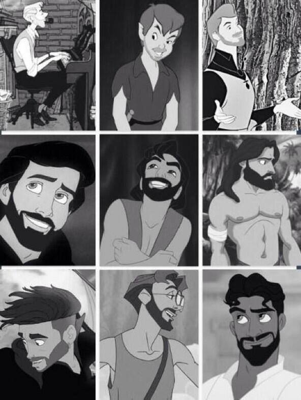 as-seen-in-3rd-person:  Disney… Why no facial hair? Come on, there’s no friggen
