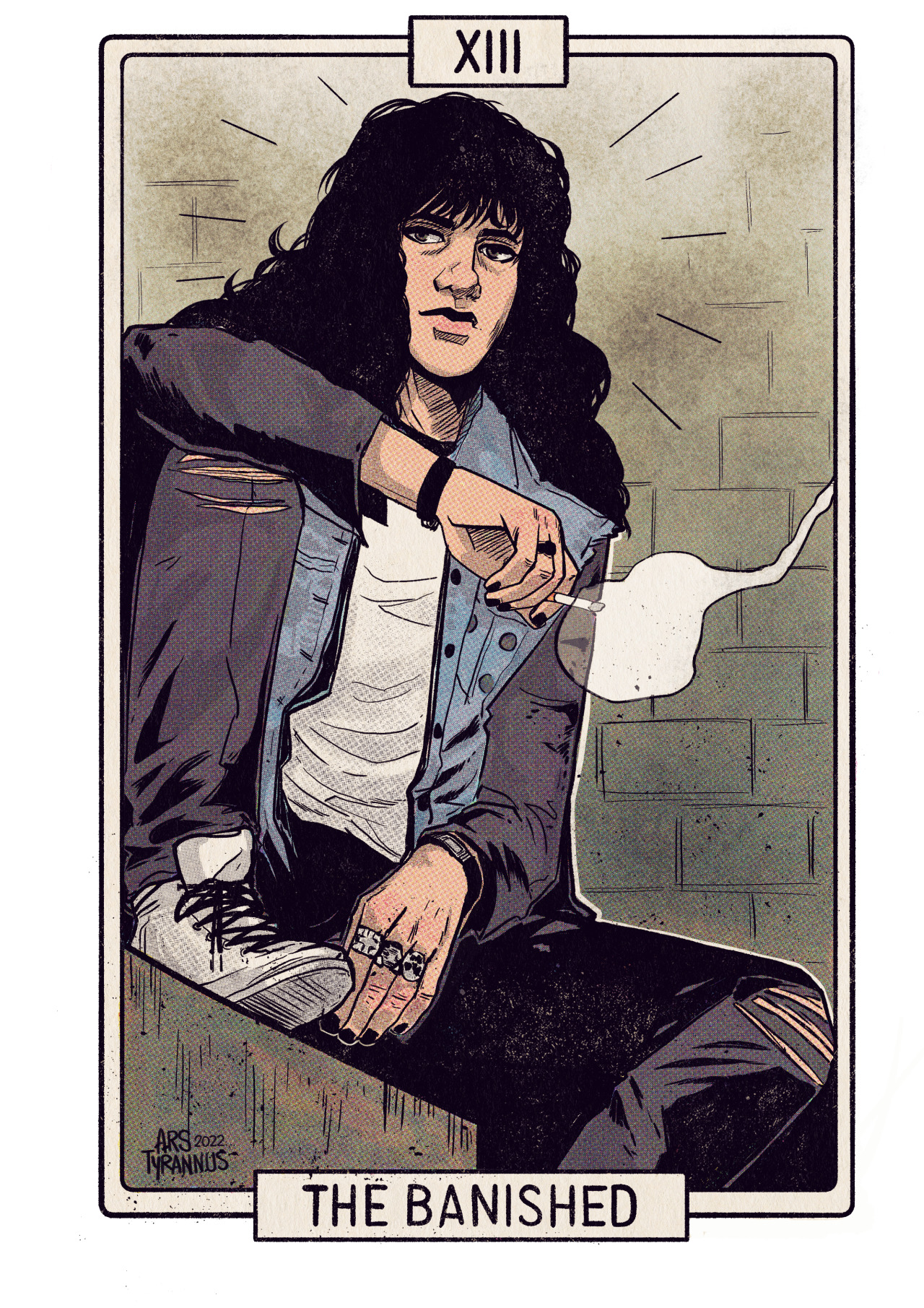 arstyrannus:The full set of steddie/eddie/steve tarot cardsI don&rsquo;t have