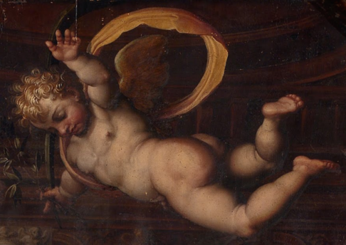  You OK there, baby? Detail: Cosimo Studies the Taking of SienaGiorgio Vasari1563-1565 