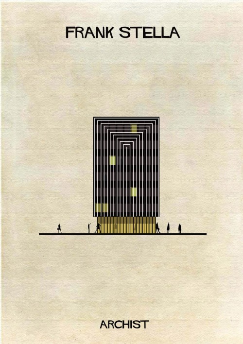 Styles of Famous Artists Reinterpreted as Architecture by Federico Babina