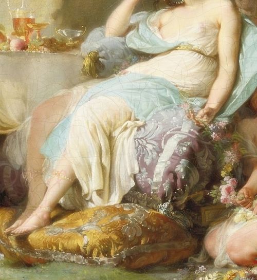 sadnessdollart:Telemachus on the island of the goddess Calypso, Detail.by Hugues Taraval