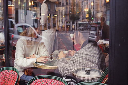 themessyheads:Paris France.Seven dollars is a high bargain for espresso. But at this cafe you pay fo