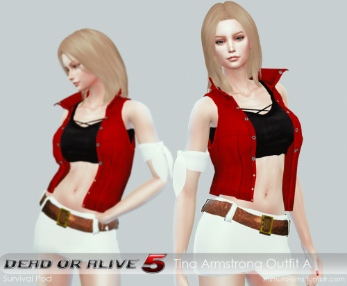 DOA 5 Tina Armstrong Outfit AExtracted and converted from original game “DOA 5” by henry
