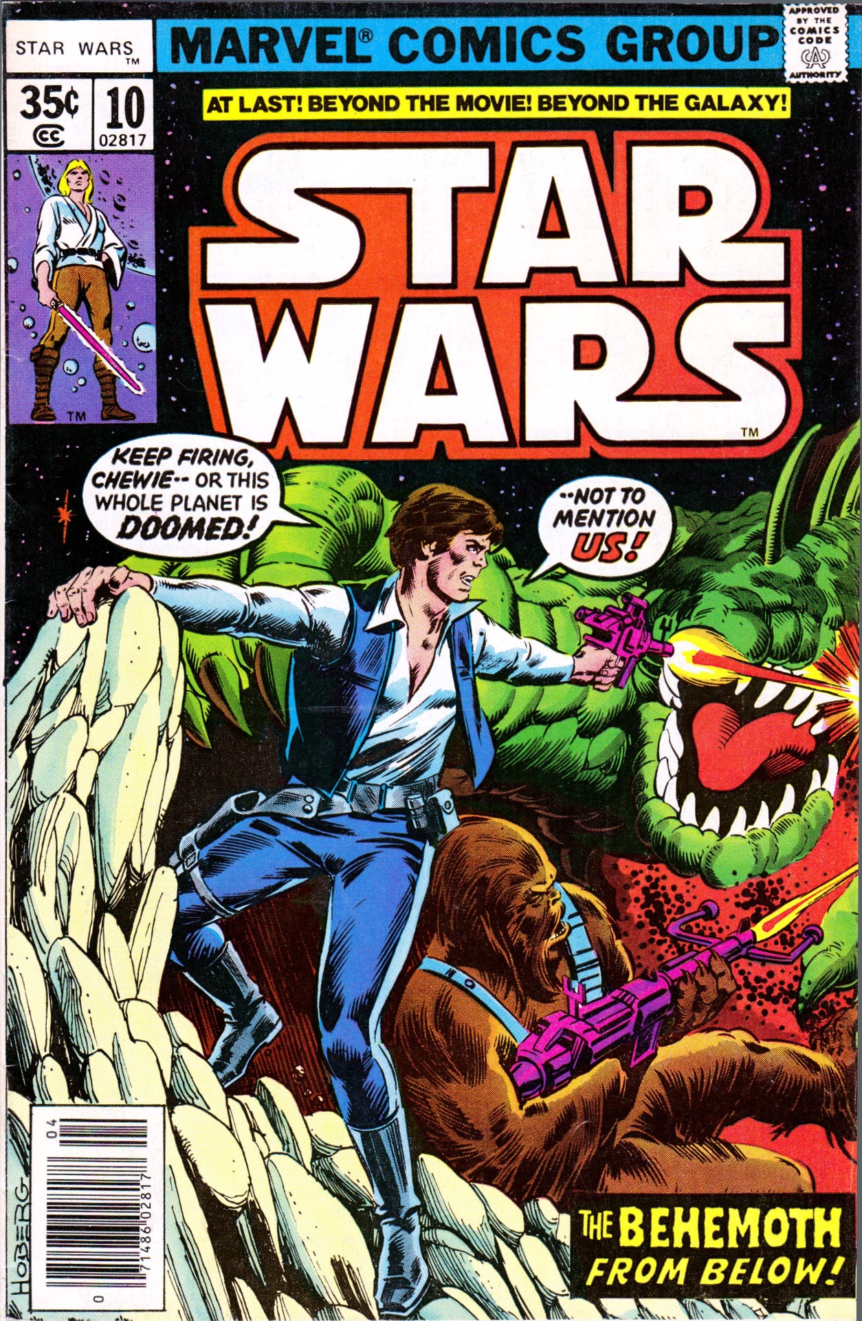 STAR WARS Mens Comic Book Cover January 1978 Han Solo and Chewbacca T-Shirt