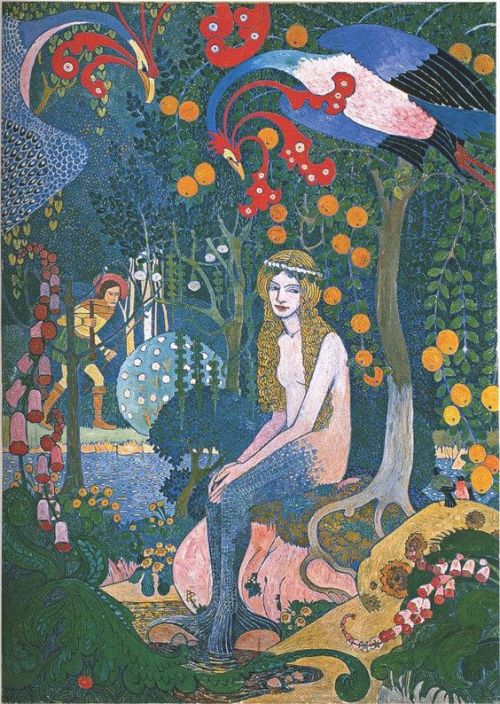 womeninarthistory:Melusine (detail), Heinrich Vogeler 