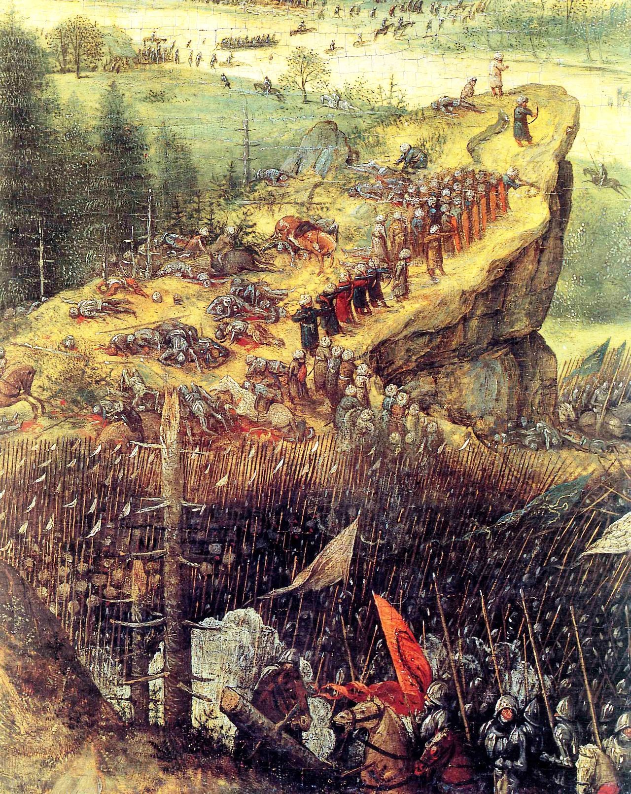 nataliakoptseva:  1562 Bruegel l’Ancien Le Suicide de Saül, Détail La mélée