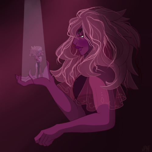 calonarang:  gemslayer: “what a gracious little thing…” Fanart for the amazing @calonarang Pink Diamond, such a good headcanon and design I love it! Bonus: some sweaty pearl design  in a lighter palette dunno  W H A T ! ! !!!  !!   I’m dead