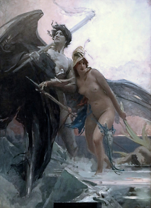 catonhottinroof:Maxmilian Pirner (1854-1924)Frenzy, Hatred and Death, 1886-1893