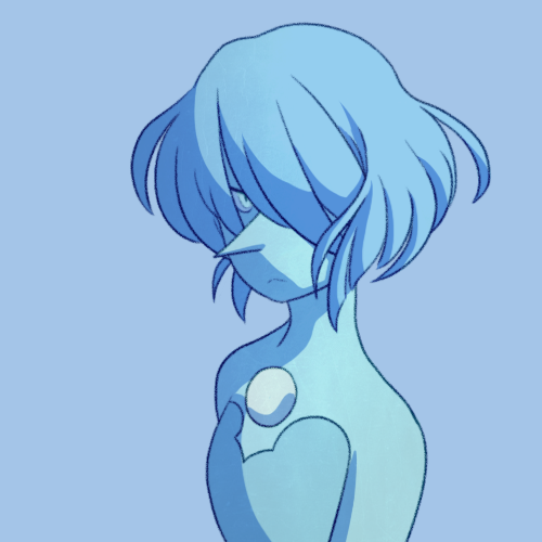 drowsydraws:  a lot of folks characterize blue pearl as sort of demure and diffident, but (for the time being, at least) I have a pretty different idea of her 