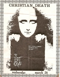 pwzwinger:  Christian Death Bat Cave Flyer 