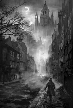 steampunktendencies:  London Street by Phuoc Quan 