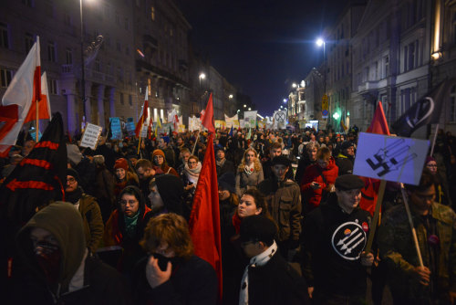 Around 15 thousand people took part in the antifascist march at Warsaw 11.11.2019, under the motto &