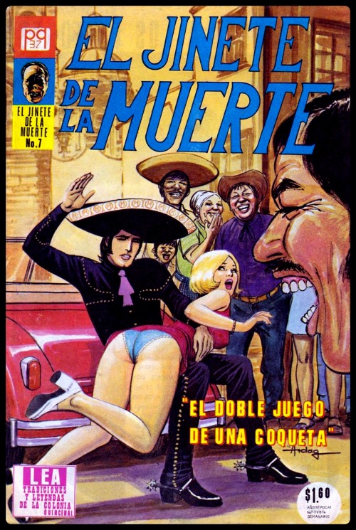 spkcomics:[Covers] [Non-American Comics] [El Jinete de La Muerte] #7 [1974]  