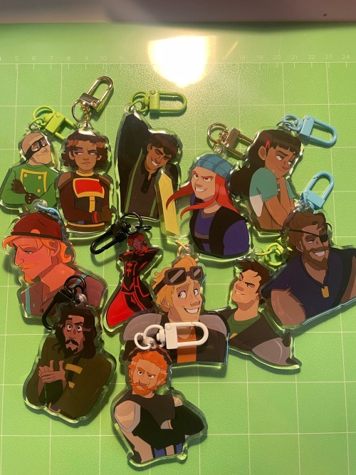 THEYRE HERE!! Go Get Your Very Own Minecraft Story Mode Charms And Stickers!! Very Soon Ill Be Releasing