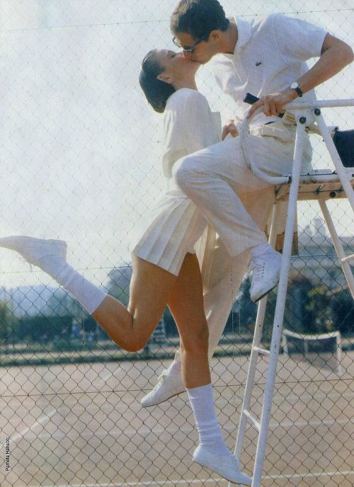 lesgardenias:playing tennis in the South of France in late August looks