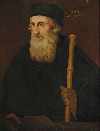   The Bible was translated into english by John Wycliffe   an English scholastic