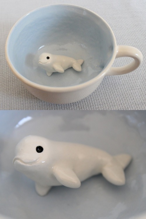 the-fox-jawed-cryptid: sosuperawesome:Hidden Surprise MugsMarie Claude Roch on Etsy Omfg