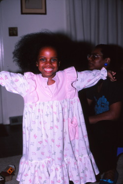 sasheer:  My mom straightening my hair in three photos taken by my dad: 1. YAY! I’m wild and free and just being me! 2. Wa…wait, why is she straightening it? This HURTS! 3. NO PICTURES! I CAN’T EVEN DEAL WITH THIS RIGHT NOW!! 