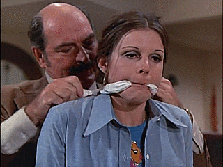 GIF set for the Susan Saint James scene in The Man Without a Face. LOVE the hand-gag. *drools*