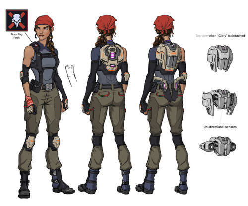 Some Fortune concept art from Agents of Mayhem.