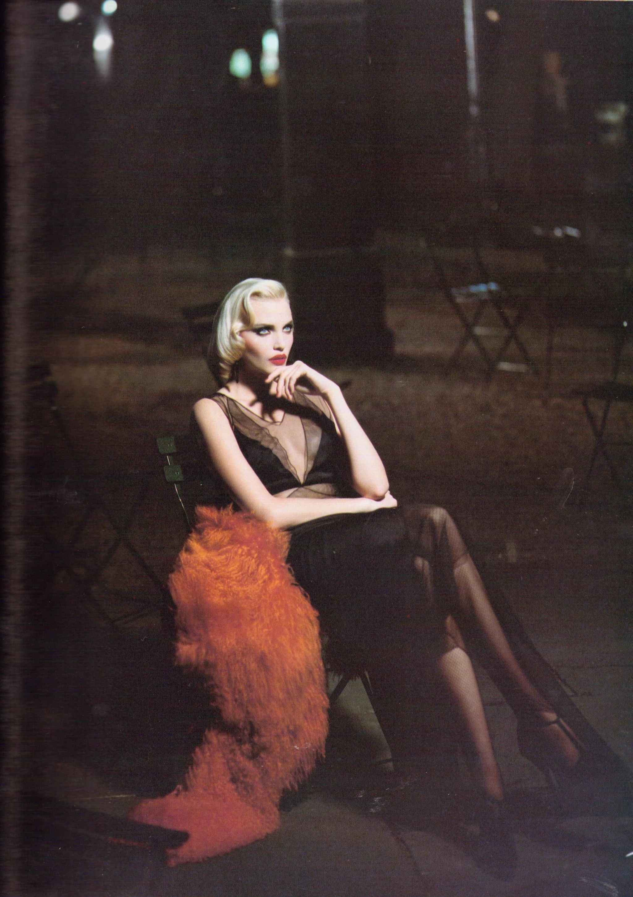 fashiontimeless:fashiontimeless:Nadja Auermann by Steven Meisel for Vogue Italia,