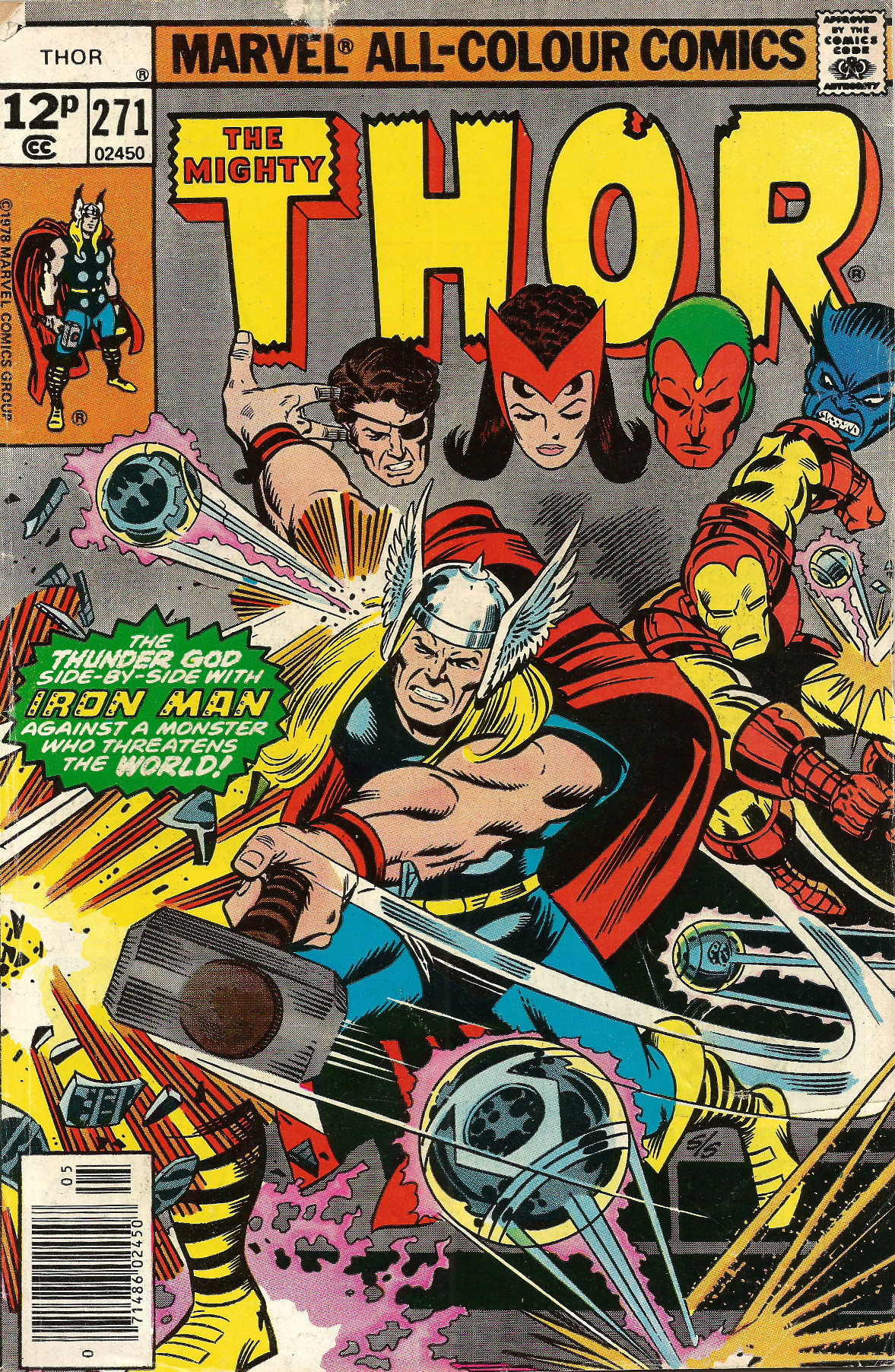 Thor, No. 271 (Marvel Comics, 1978). Cover art by Walt Simonson and Joe Sinnott.From