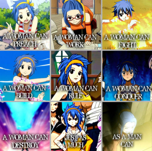 lovepoison9:whoever says that any of the female characters in Fairy Tail are weak or annoying are so