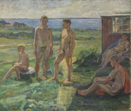 antonio-m:  ‘The Hellenes at Refsnæs’, 1895, by Gunnar Sadolin (1874–1955). Danish artist. oil on canvas. – Private collection.