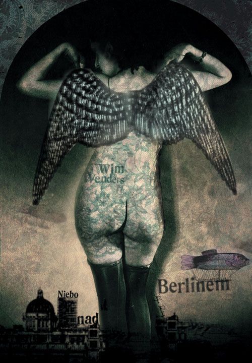 posters for Wim Wender’s Der Himmel über Berlin (The Heavens Over Berlin), Wings of Desire, 1987