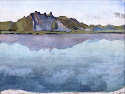 Ferdinand Hodler. 1853-1918. Lake Thun with Stockhorn chain, 1910. Mannheim. Kunsthalle.jean louis m