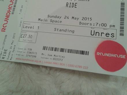 My first Shoegaze gig was seeing RIDE at the Roundhouse on the 24th May 2015. I stayed in London, go