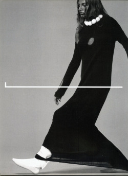 Nocterm:  Vogue Italia October 1998 “Long Long Long”Photographer: Steven Kleinmodel: